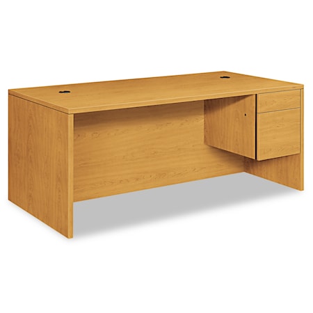 Hon Large L or U Right 3/4-Height Ped Desk, 36 in D X 29.5" H, 72" W X Woodgrain Laminate, Harvest H10585R.CC